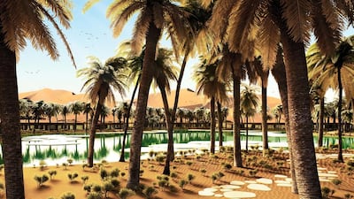 The site aims to become an eco-destination, where tourists who want to learn about the UAE’s natural and cultural heritage can plan a stay. Courtesy Oasis Eco Resort