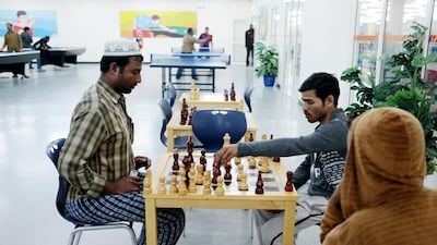 Three-quarters of workers in the Saadiyat Accommodation Village say they are ‘satisfied’ or ‘extremely satisfied’. Christopher Pike / The National