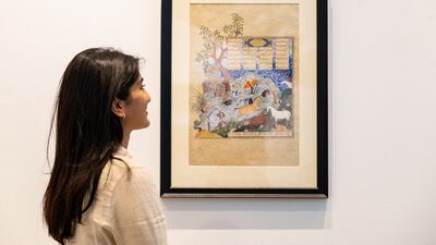 Illustrated folio from the 'Shahnameh of Shah Tahmasp'.