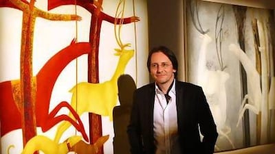 The artist Timur D'Vatz. Satish Kumar / The National