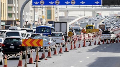 The main roads between Sharjah and Dubai, such as Al Ittihad, Emirates and Sheikh Mohammed bin Zayed roads, are among the most congested in the country. Sarah Dea / The National