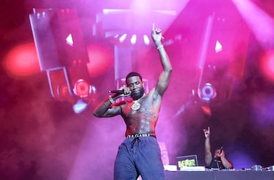 Gucci Mane performing at his F1 concert at du Arena. Pawan Singh / The National