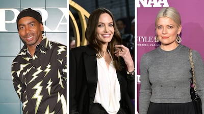 Top Hollywood stylist Jason Bolden counts Angelina Jolie, centre, among his high-profile clients, while Kate Young, right, has put together looks for stars including Margot Robbie, Selena Gomez and Sophie Turner. Photos: Getty Images