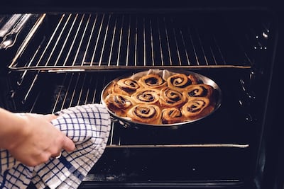 You should wipe down your oven quickly after every use. Unsplash