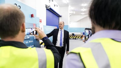The new purpose-built facility dedicated exclusively to transporting temperature sensitive pharmaceutical shipments at Dubai International Airport. Reem Mohammed / The National