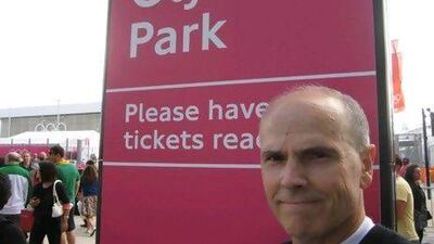 Our reporter outside Olympic Park. Paul Oberjuerge / The National