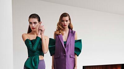 Looks from Azzi & Osta’s autumn/winter 2021 collection, now available for pre-order online. Courtesy Azzi & Osta