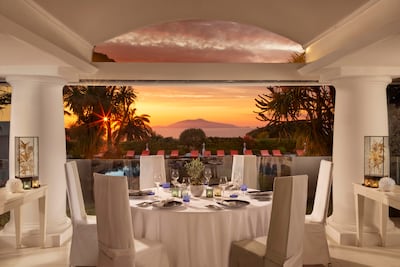 L'Olivo is the standout restaurant at Jumeirah Capri Palace. Photo: Jumeirah