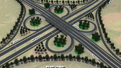 A rendering of the improvements that will be made to Tripoli Road that were approved by Sheikh Mohammed bin Rashid, Vice President and Ruler of Dubai, on Saturday. Wam