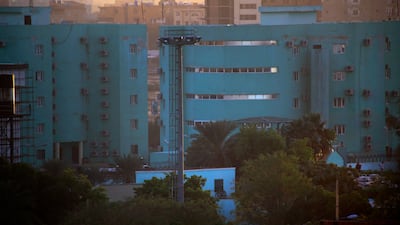 The headquarters of Sudan's Directorate of General Intelligence Service, in the Riyadh district of the capital Khartoum. AFP