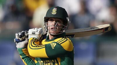Quinton de Kock feels he has a responsibility as a replacement for Graeme Smith, the injured South Africa opening batsman. Hassan Ammar / AP Photo