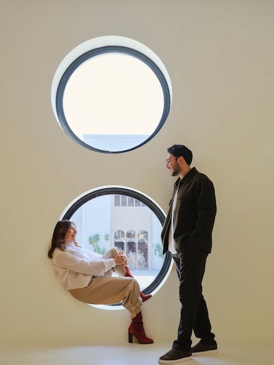 Debs and her son, Tamer Khatib, who is pushing her to explore new facets of her business. Photo: Nada Debs