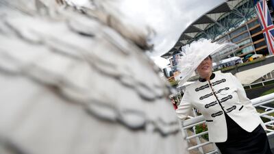 Irina Alexeeva during ladies day. AP