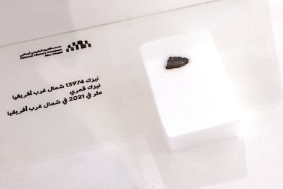 Northwest Africa 13947 Lunar Meteorite, Natural History Museum Abu Dhabi. Victor Besa / The National
