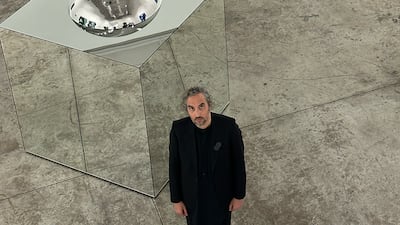 Spanish-Moroccan artist Anuar Khalifi's Mirror Ball exhibition explores the idea of the self. Photo: The Third Line