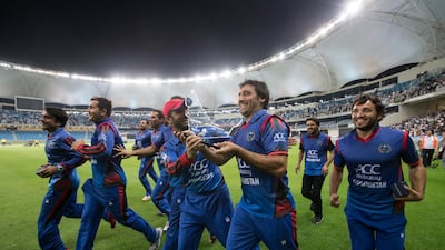 World T20 Qualifier final, February 2010: Afghanistan beat Ireland by eight wickets. It says much about how the sport has changed over the past decade that many of the most vivid memories of this stadium have been created by Afghanistan. Earlier on this day in 2010, Afghanistan (pictured above after winning the Desert T20 at the Dubai International Stadium in 2017) had beaten UAE to qualify for their first global event, the World T20 in the Caribbean. It was met with a pitch invasion, and an outpouring of joy on the outfield. The final, which they won at a canter, brought with it one of the most evocative scenes at any ground ever – that of thousands of new cricket fans scaling the second-tier fences to share in the moment and glimpse their heroes. Ruel Pableo / The National