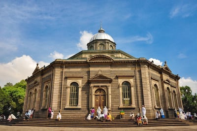 The distinctive octagonal shape of St George’s cathedral. Getty
