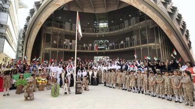 Masdar, Abu Dhabi’s renewable energy company, commemorated UAE Flag Day. Courtesy Masdar