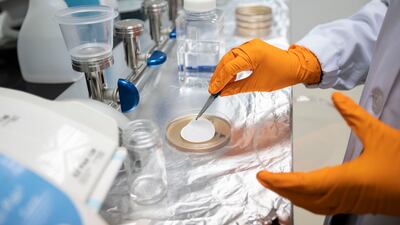 Samples are tested at Abu Dhabi Quality and Conformity Council's laboratory.