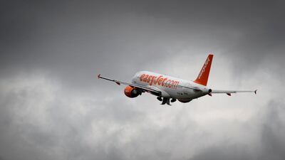 Police moved the 151 passengers from the easyJet plane down emergency slides. AFP