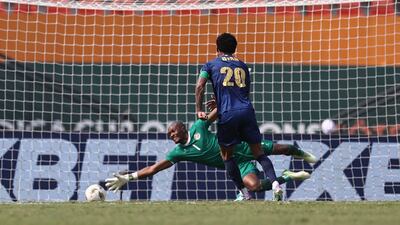 Cape Verde forward Ryan Mendes scores to make it 2-0. AFP