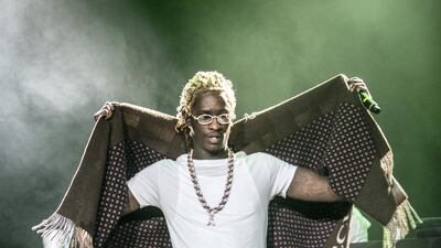 Young Thug at RedFestDXB. Courtesy Arabian Radio Network