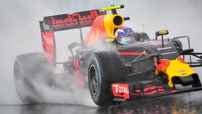 Dutch Formula One driver Max Verstappen of Red Bull Racing steers his car during the qualifying session of the Hungarian Grand Prix at the Hungaroring racetrack in Budapest. Zsolt Czegledi / EPA