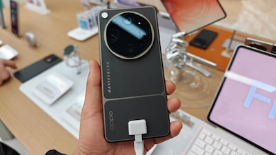 Oppo's Find X9 features a Hasselblad-branded camera system, with the handset designed around photography and imaging capabilities. AFP