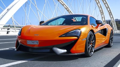 The McLaren 570S Spider in Abu Dhabi. Victor Besa / The National