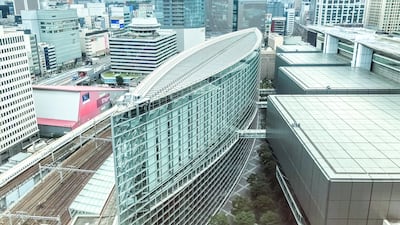 His Tokyo International Forum building resembles an inverted ship coated in glass. Getty Images