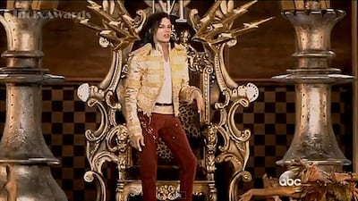 A Michael Jackson hologram debuts at the Billboard Music Awards. Courtesy ABC.