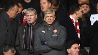 Arsene Wenger watched Arsenal's 4-2 FA Cup third round defeat to Nottingham Forest from the stands at the City Ground as he served the first of a three-match touchline ban. Shaun Botterill / Getty Images