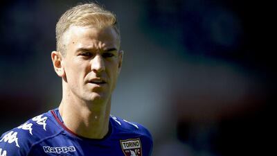 Torino's English goalkeeper Joe Hart shown during the Serie A match against Roma on Sunday. Marco Bertorello / AFP / September 25, 2016