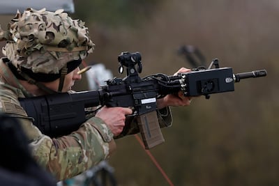 A drone defence rifle. Getty Images
