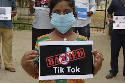 New Delhi banned TikTok in 2020 over national security and privacy concerns. AFP