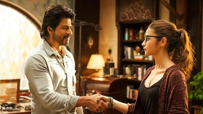 Shah Rukh Khan and Alia Bhatt in a scene from Dear Zindagi. Courtesy Red Chillies Entertainments