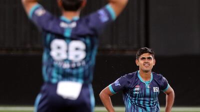 Aryan Lakra during the Emirates D20 in Dubai, in December 2020. Chris Whiteoak / The National