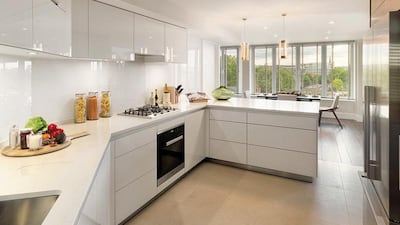 The kitchen was designed by German manufacturer Bulthaup and fitted out with Miele appliances. Courtesy CPC Group