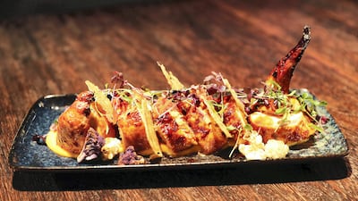 Brass Monkey Signature Chicken dish at the Brass Monkey. Pawan Singh / The National