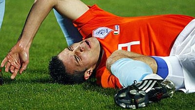 Arsenal have never really recovered after Robin van Persie suffered ankle ligament damage while paying for Holland in November.