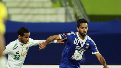 Habib Fardan, right, turned heads and opened eyes by moving from Al Nasr to AL Ahli in the off-season. Ashraf Umrah / Al Ittihad