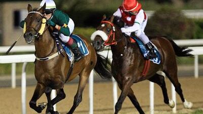 Tina Henriksson rode Naseem Al Reef to victory in the Sheikha Fatima bin Mubarak Ladies IFAR Cup, the first women's flat race held in the UAE.