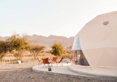 Hatta Dome Park is open for stays this Ramdan with reduced rates. Photo: Dubai Holding