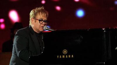 Elton John will provide entertainment at the Dubai World Cup on Saturday.