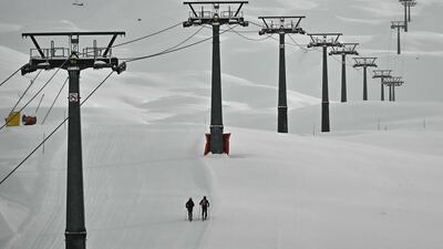 Heavy snow led to the cancellation of the men's downhill during the FIS Alpine Ski World Cup in Zermatt-Cervinia. AFP