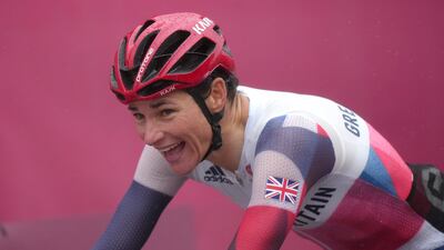 Great Britain's Sarah Storey celebrates winning the gold medal. PA