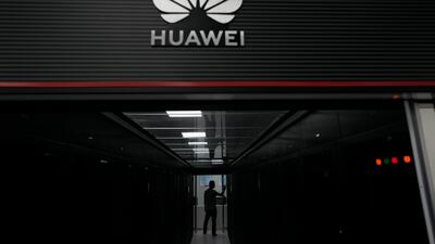 A Huawei 5G data server centre in Guangzhou, southern Guangdong province. The US believes some of the Chinese company's products pose an 'unacceptable risk' to its national security. AP