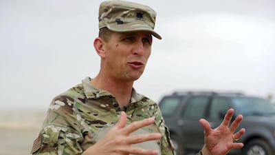 Lieutenant colonel Jon Stewart told how his troops had been getting along with Emiratis during the training drill. Chris Whiteoak / The National