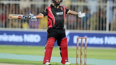 2. Mohammed Shahzad. Afghanistan’s rotund opener played two of the most extraordinary innings of the season. By the time he reached a century against India in the tied Super Four fixture in the Asia Cup, Gulbadin Naib, his batting partner, had just got to double figures. To put that into context, Gulbadin was Shahzad's fifth partner to that point – and the other four had managed just eight runs between them. The traffic was no less one way in the first T10 League match, when Shahzad revised what was thought possible as he hit 74 not out in 16 balls to win a match with six overs to spare. Chris Whiteoak / The National