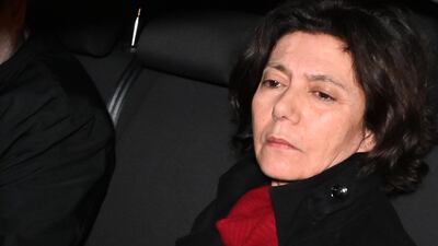 Turkish sociologist Ayse Bugra, wife of Turkish businessman and leading rights defender Osman Kavala, reacts after Istanbul prosecutors issued a new arrest warrant for Kavala, as part of a separate investigation into a failed 2016 coup. AFP